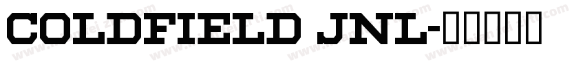Coldfield JNL字体转换